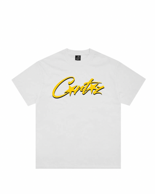 Corteiz Allstarz Tee New Blank “Yellow/White”