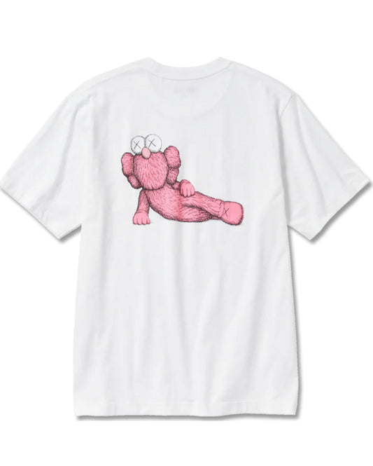 Kaws x UNIQLO 2023 T Shirt - White/Pink