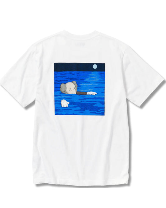 Kaws x UNIQLO 2023 T Shirt - White/Blue