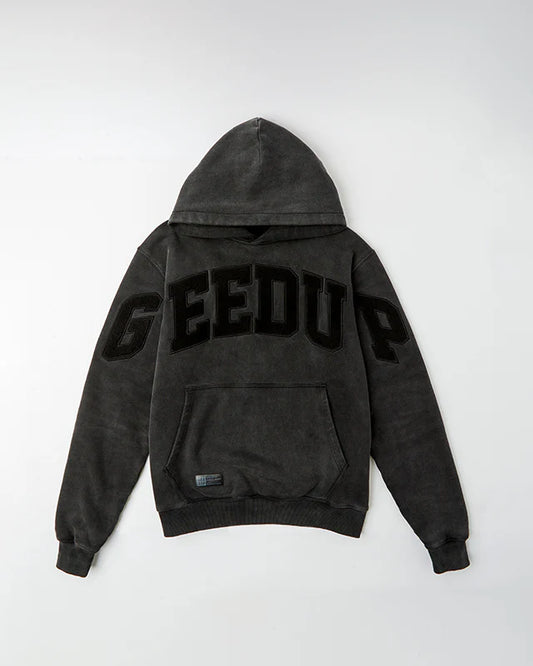 Geedup Team Logo Hoodie “Vintage Washed Black”