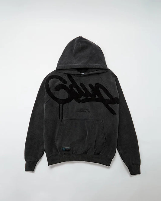 Geedup Handstyle Hoodie “Vintage Washed Black”