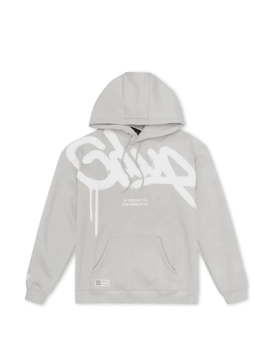 Geedup Handstyle Hoodie "Grey/White"