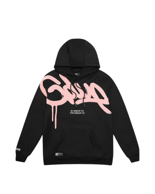 Geedup Handstyle Hoodie "Pink/Black"