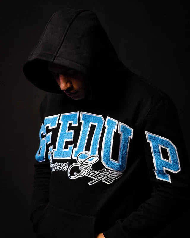 Geedup Team Logo Hoodie x Blue Boy "Forever Grateful"