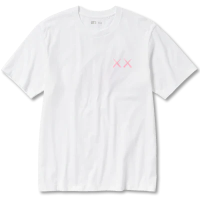 Kaws x UNIQLO 2023 T Shirt - White/Pink