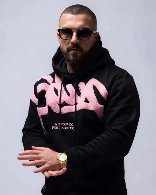 Geedup Handstyle Hoodie "Pink/Black"